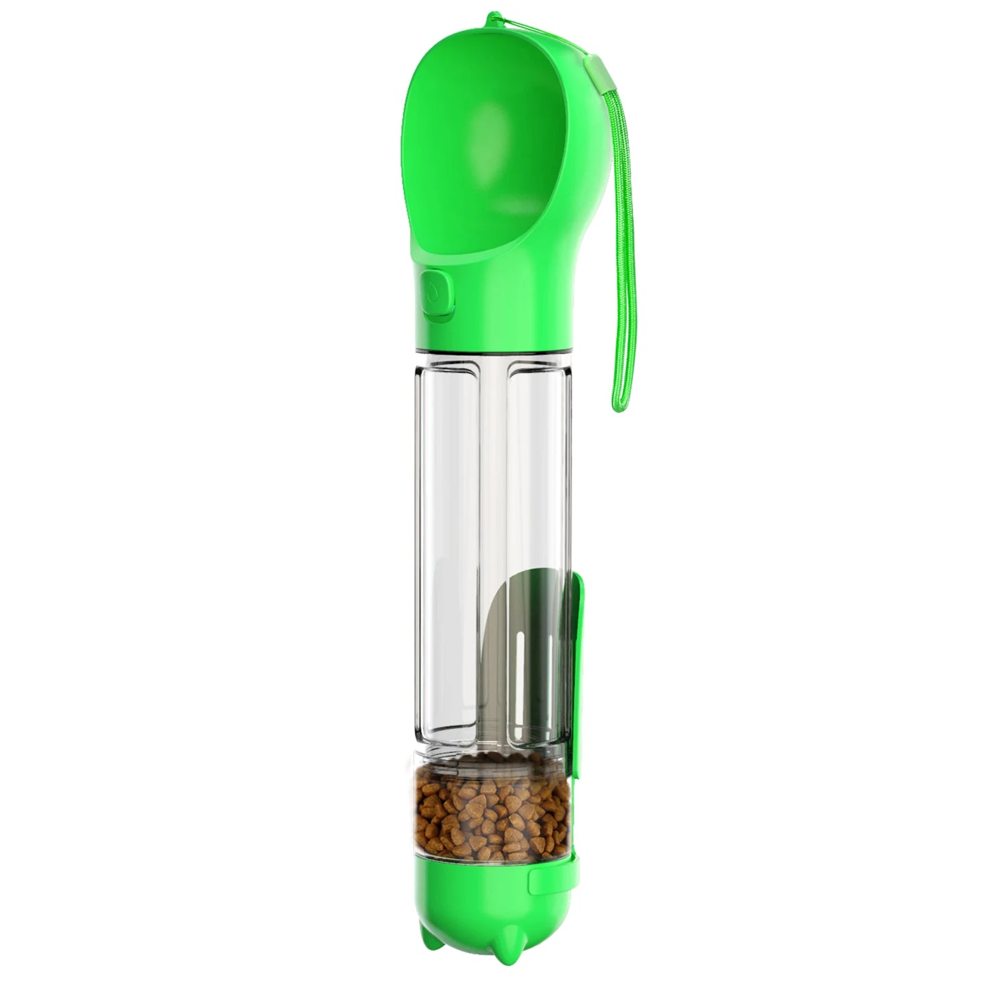 Multifunctional Pet Travel Bottle - Water, Food & Poop Bag Dispenser ๐พ