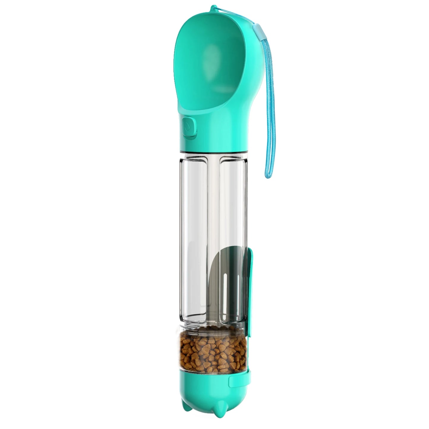 Multifunctional Pet Travel Bottle - Water, Food & Poop Bag Dispenser ๐พ