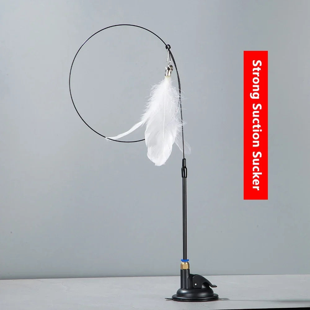 Interactive Cat Feather Teaser Wand ππΎ
