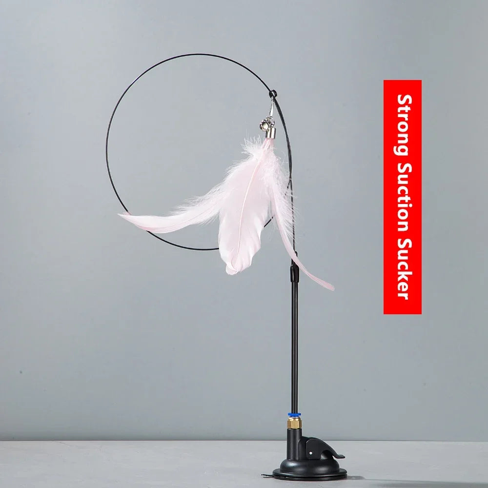 Interactive Cat Feather Teaser Wand ππΎ
