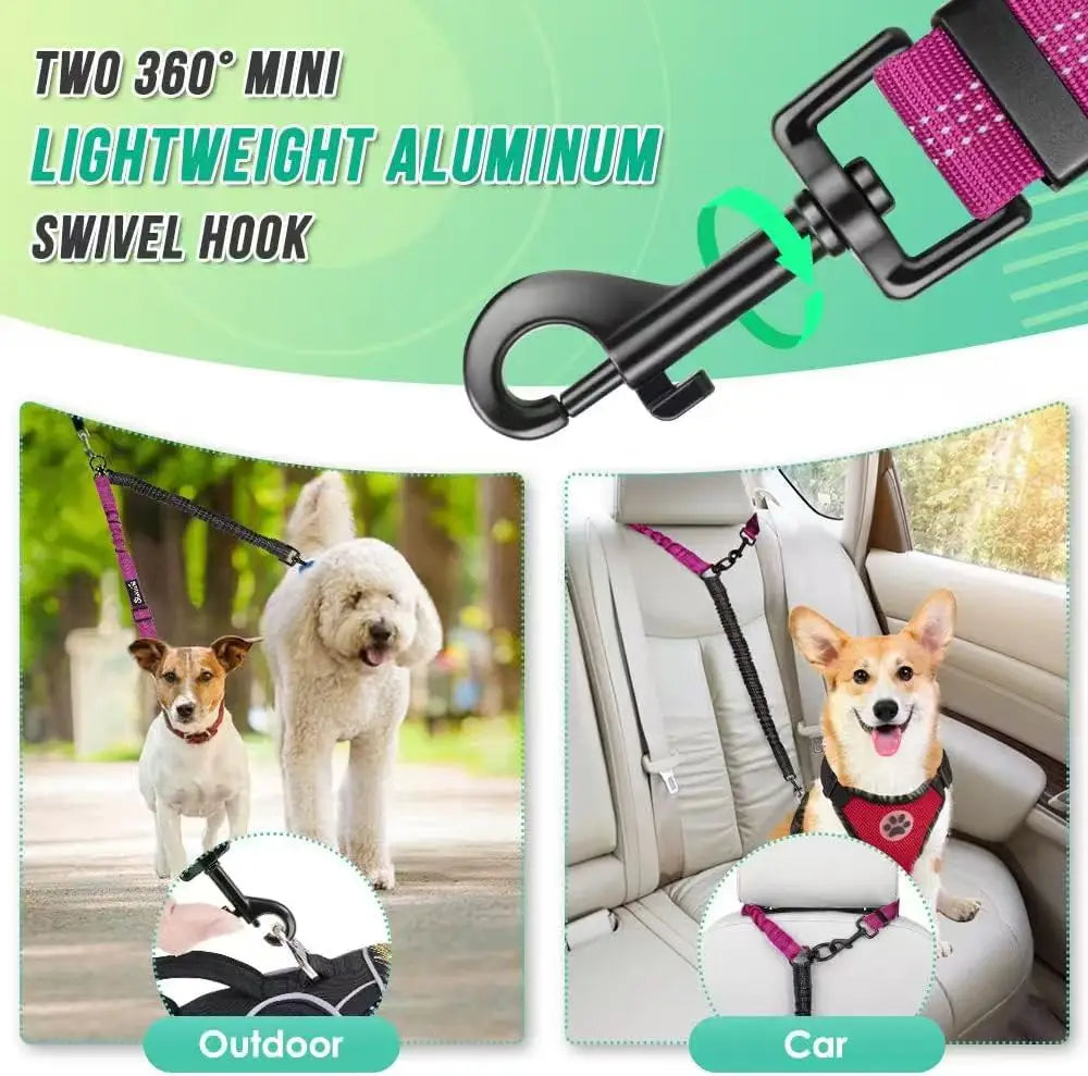 π Dual Dog Leash with Shock Absorber β Double the Fun, Double the Control! πΎ