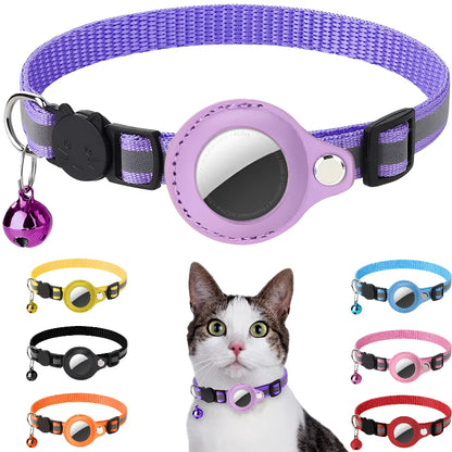 AirTag Cat Collar – Best Reflective GPS Tracker with Breakaway Safety 😺✨