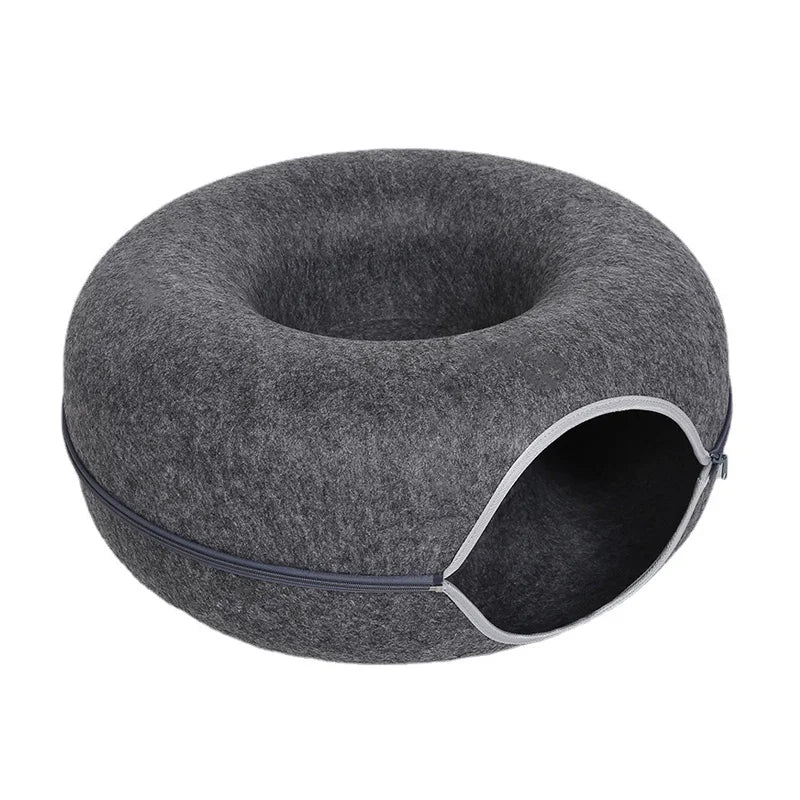 Double Cat Tunnel Bed & Donut Nest – Best Cozy Play Space
