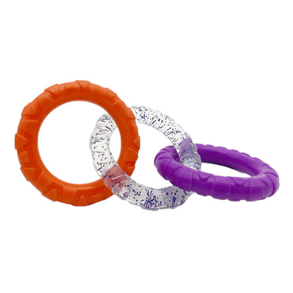 Durable Triple Ring Dog Chew Toy – Best Interactive Tug Toy 🐶🦷🎉
