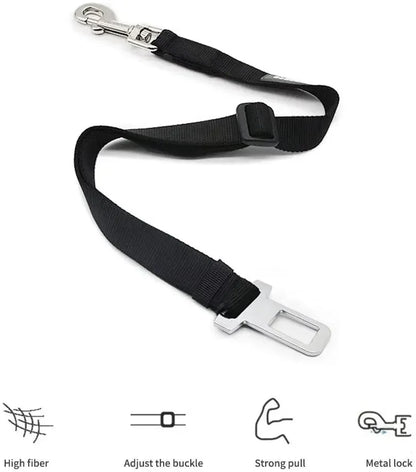 Buy Adjustable Dog Car Seat Belt – Best Pet Safety Harness, Cruise with Confidence! 🐾