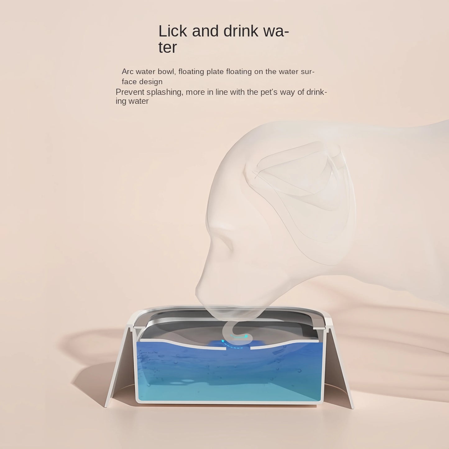 🚀 Sip & Slurp Station- Floating Non-Spill Pet Water Bowl