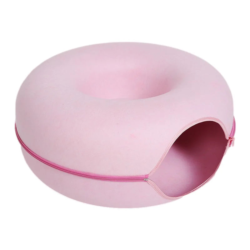 Double Cat Tunnel Bed & Donut Nest – Best Cozy Play Space