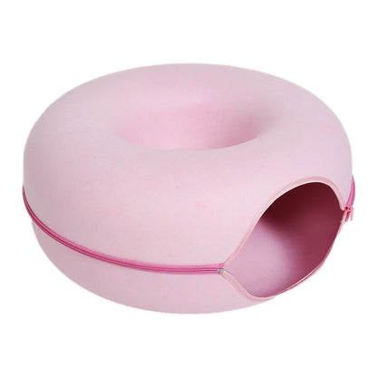 Double Cat Tunnel Bed & Donut Nest – Best Cozy Play Space