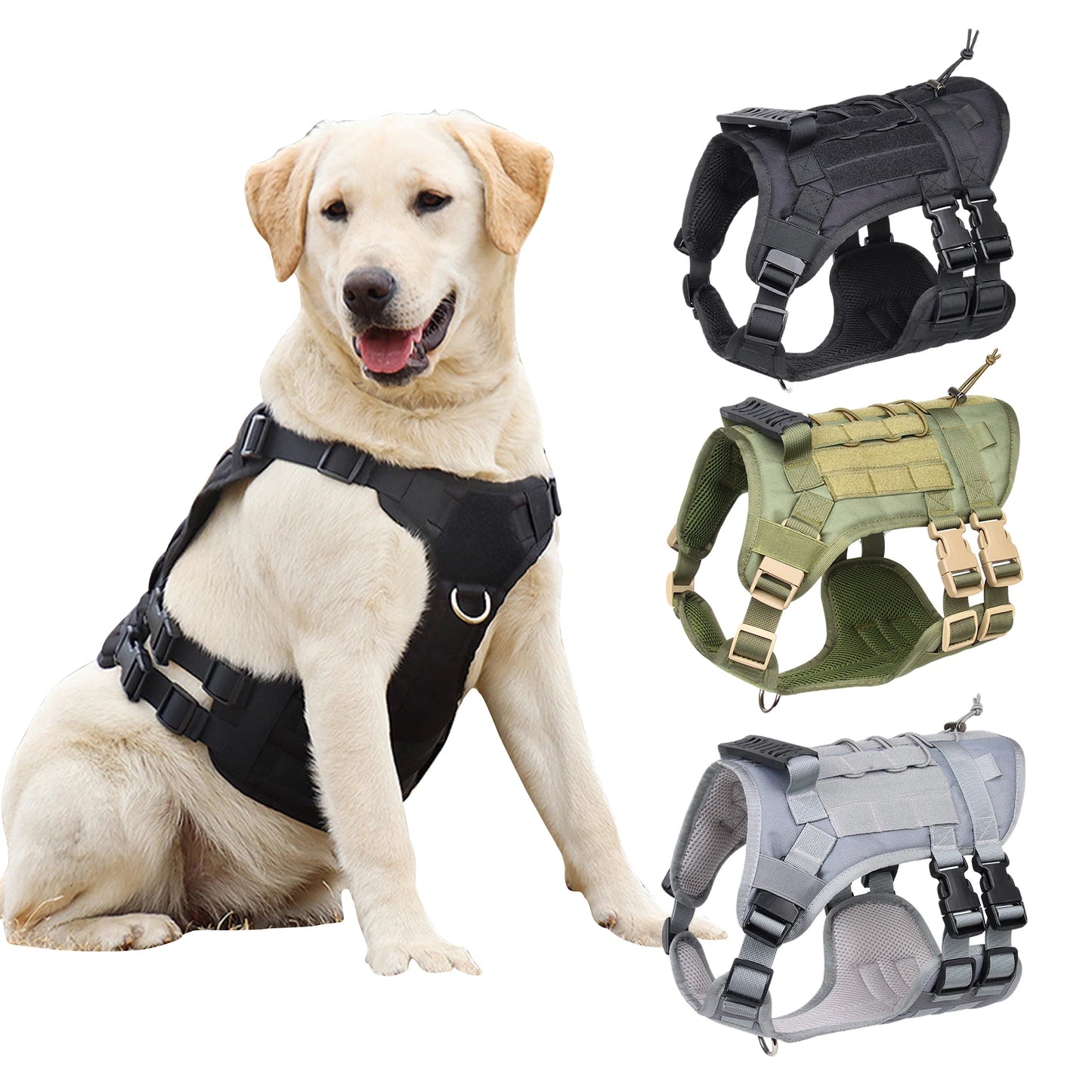 🎖️ Waterproof Tactical Dog Harness – Best Military Vest 🐾