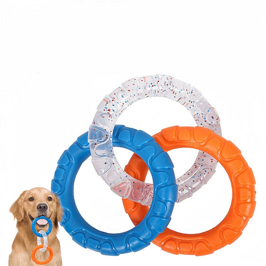 Durable Triple Ring Dog Chew Toy – Best Interactive Tug Toy 🐶🦷🎉