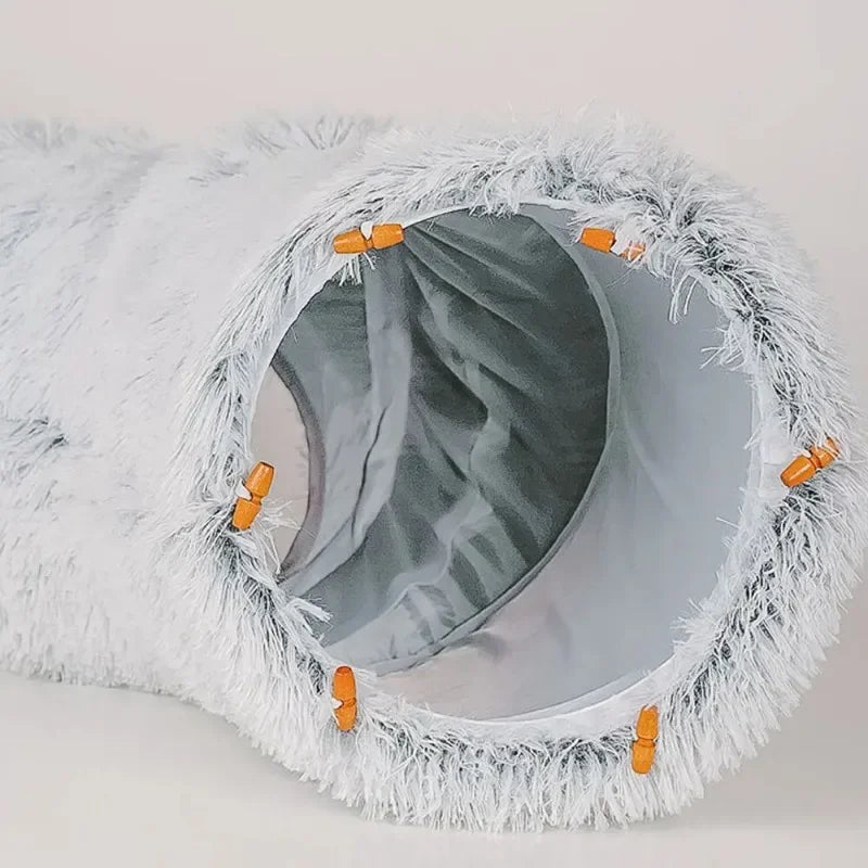 Fluffy Tunnel Cat Bed: Best Cozy Play Space for Indoor Cats! 😺✨
