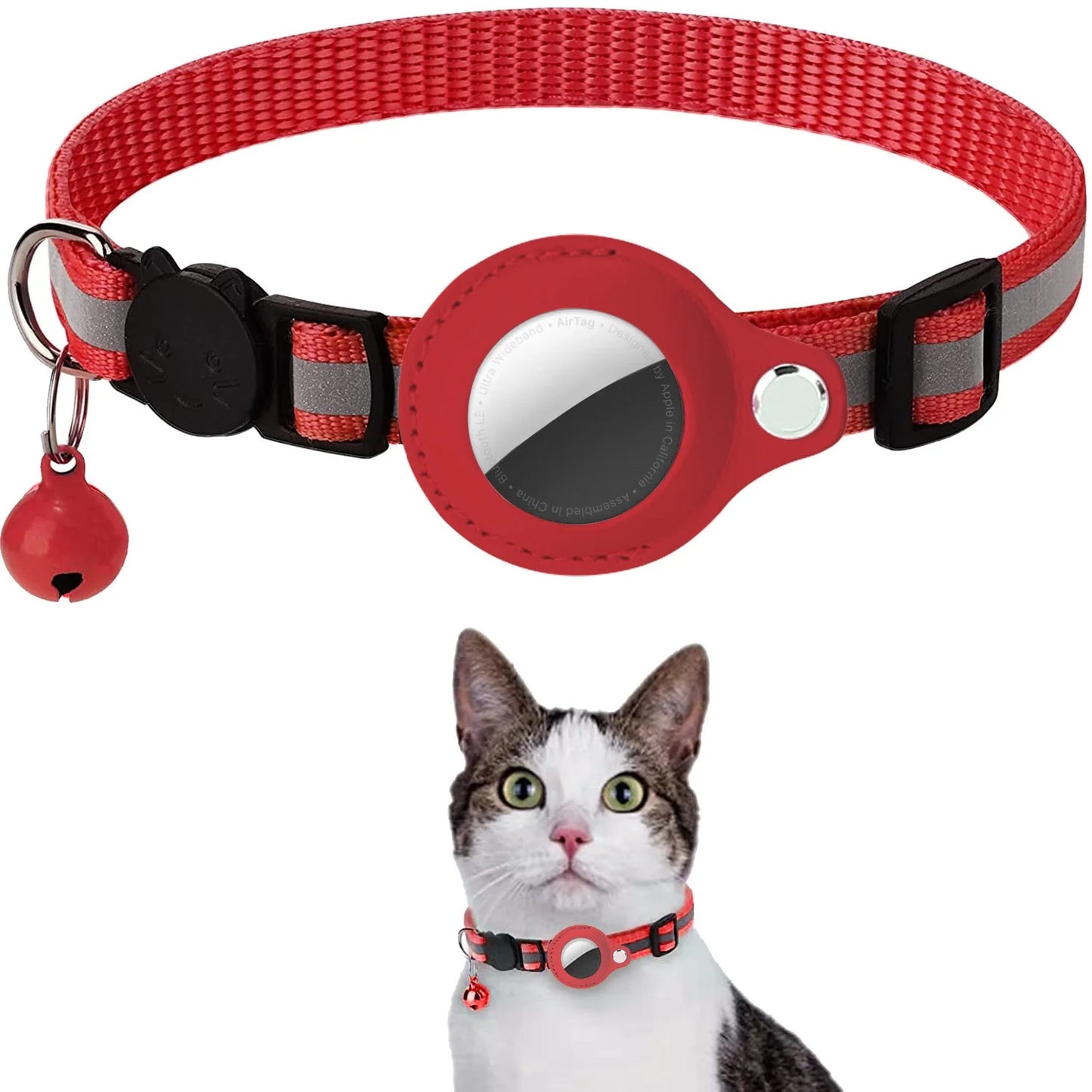 AirTag Cat Collar – Best Reflective GPS Tracker with Breakaway Safety 😺✨