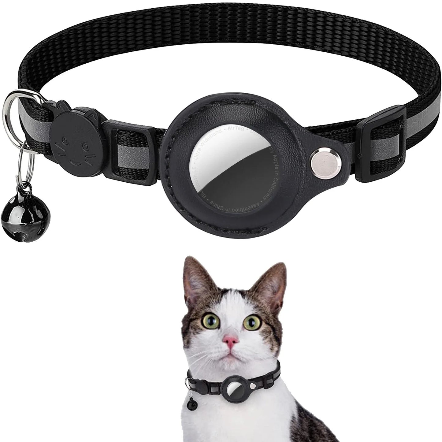 AirTag Cat Collar – Best Reflective GPS Tracker with Breakaway Safety 😺✨