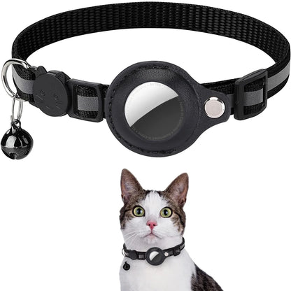 AirTag Cat Collar – Best Reflective GPS Tracker with Breakaway Safety 😺✨