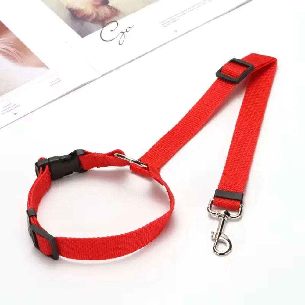 Adjustable Dog Seat Belt & Leash – Pet Car Restraint Harness for Safe Travel 🚗🐾