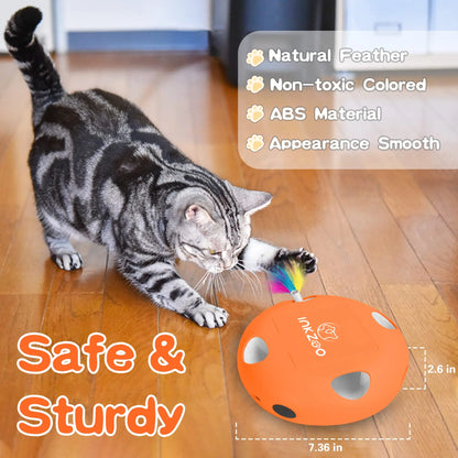 INKZOO Interactive Feather Cat Toy – Best Automatic Chaser