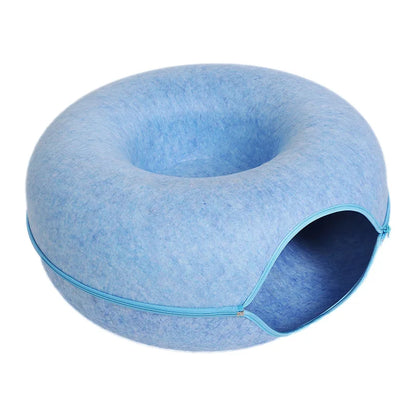 Double Cat Tunnel Bed & Donut Nest – Best Cozy Play Space