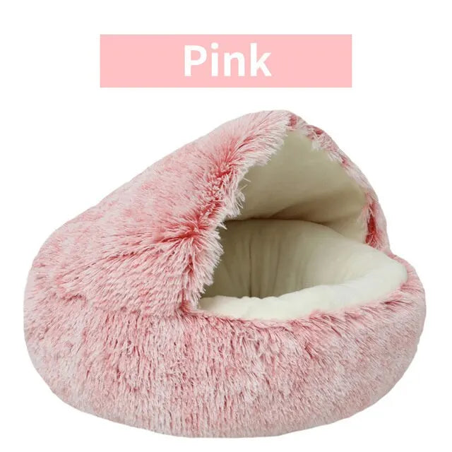 Plush Pet Bed – Best Cozy Cave Bed for Small Dogs and Cats 🐾😺🐶