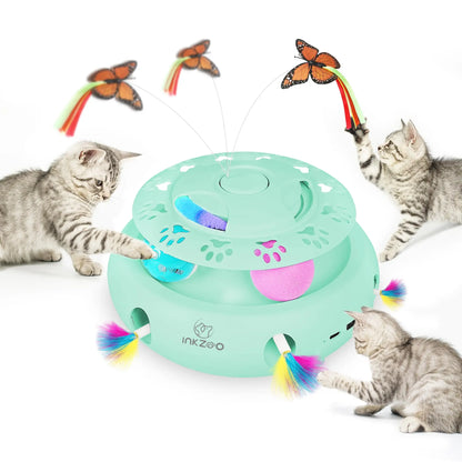 INKZOO Interactive Feather Cat Toy – Best Automatic Chaser