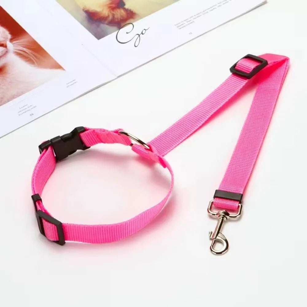 Adjustable Dog Seat Belt & Leash – Pet Car Restraint Harness for Safe Travel 🚗🐾