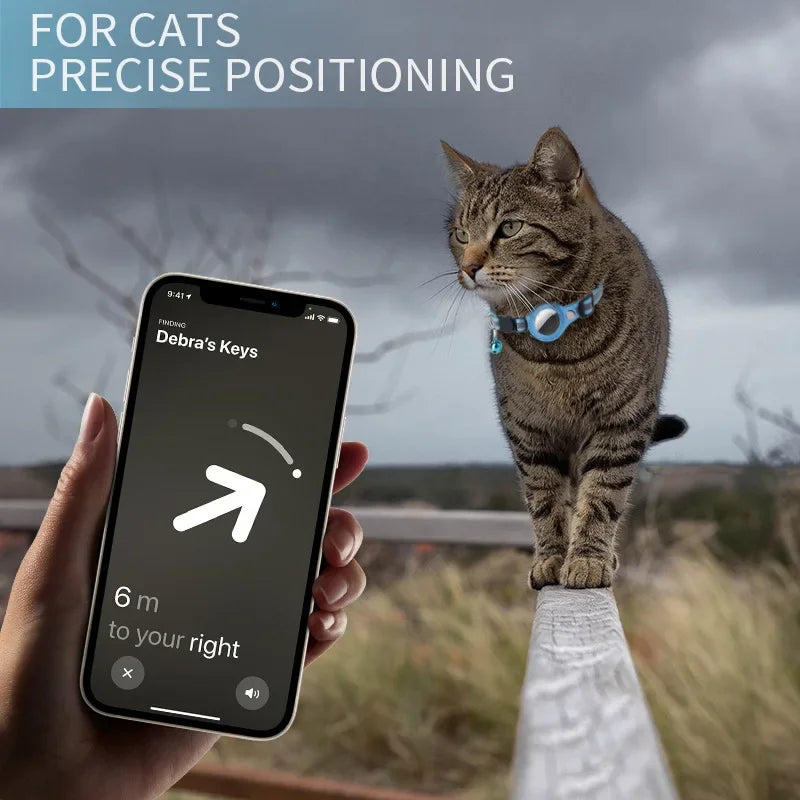 AirTag Cat Collar – Best Reflective GPS Tracker with Breakaway Safety 😺✨