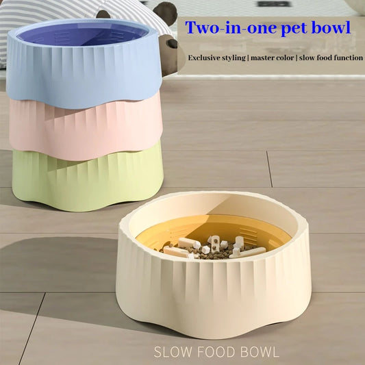 Anti-Spill Slow Feeder Bowl – Anti-Slip, Healthy Eating Solution 🐾