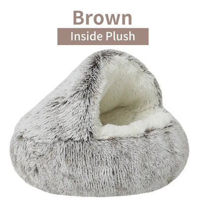Plush Pet Bed – Best Cozy Cave Bed for Small Dogs and Cats 🐾😺🐶