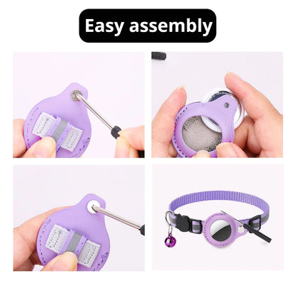 AirTag Cat Collar – Best Reflective GPS Tracker with Breakaway Safety 😺✨