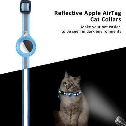 AirTag Cat Collar – Best Reflective GPS Tracker with Breakaway Safety 😺✨