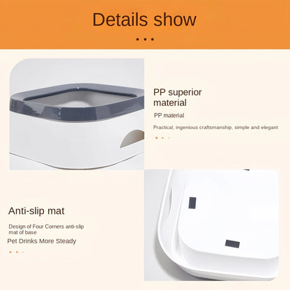 🚀 Sip & Slurp Station- Floating Non-Spill Pet Water Bowl