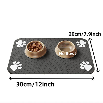 🚀 Absorbent & Non-Slip Pet Feeding Mat – Waterproof for Dogs & Cats 🐾