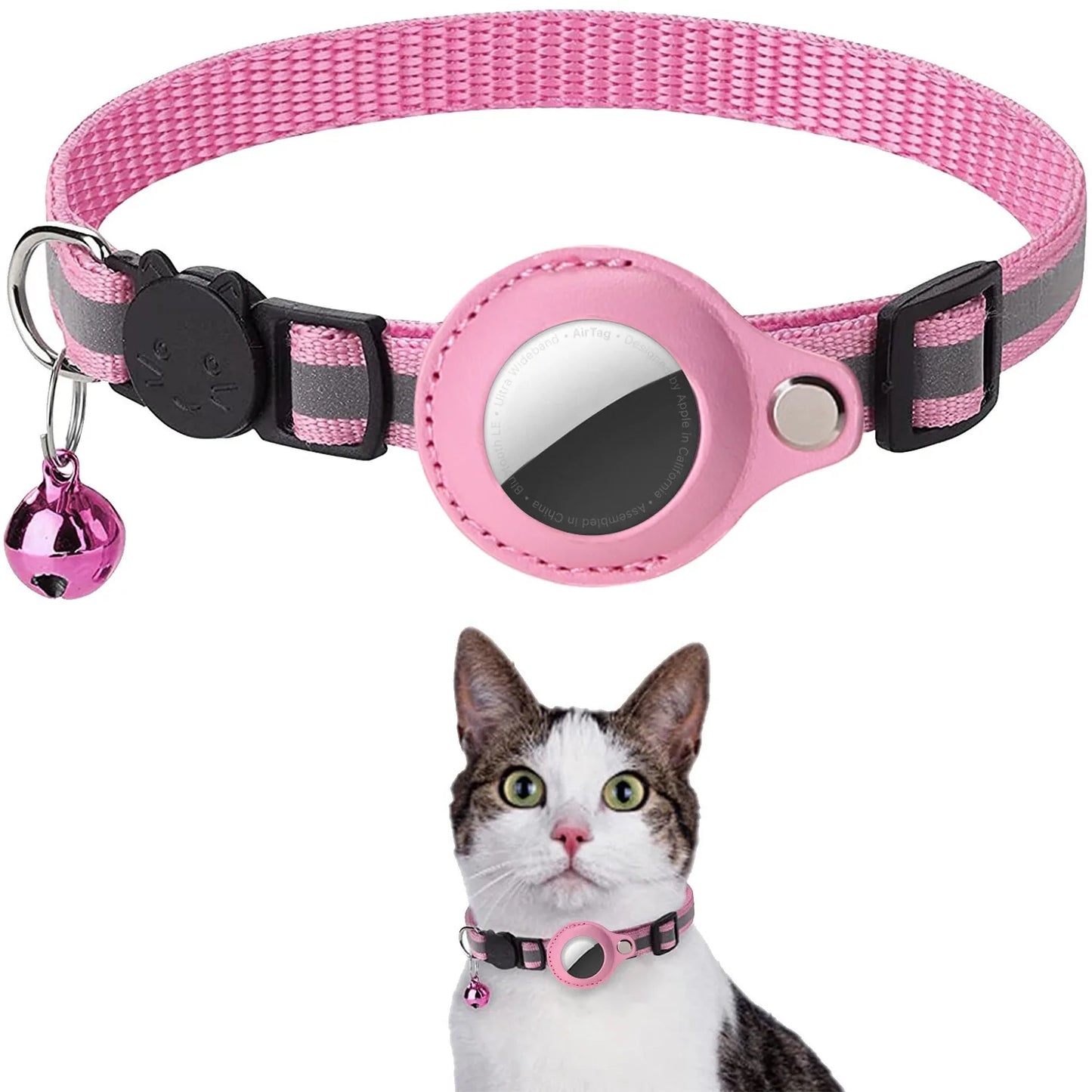 AirTag Cat Collar – Best Reflective GPS Tracker with Breakaway Safety 😺✨