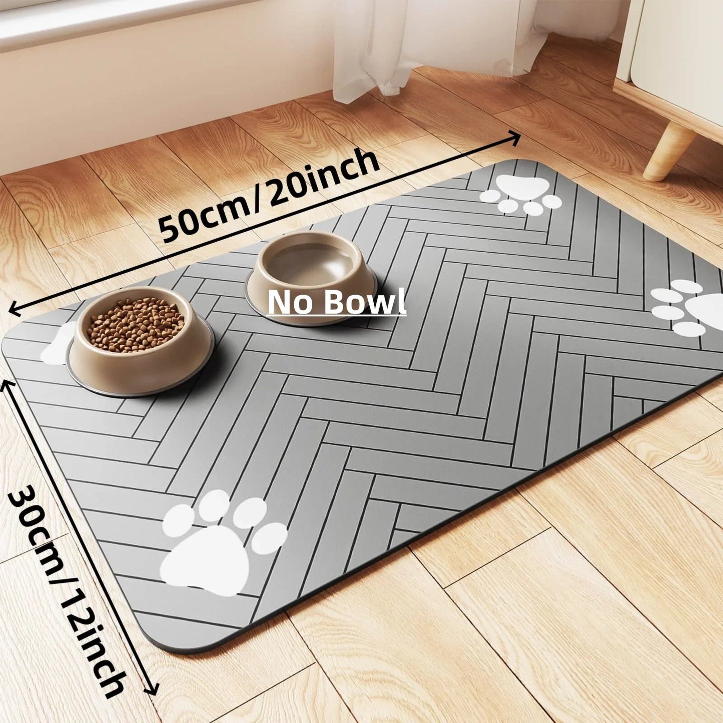 🚀 Absorbent & Non-Slip Pet Feeding Mat – Waterproof for Dogs & Cats 🐾
