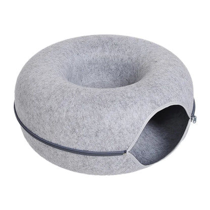 Double Cat Tunnel Bed & Donut Nest – Best Cozy Play Space