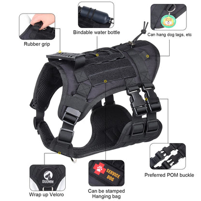 🎖️ Waterproof Tactical Dog Harness – Best Military Vest 🐾