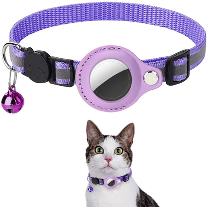 AirTag Cat Collar – Best Reflective GPS Tracker with Breakaway Safety 😺✨