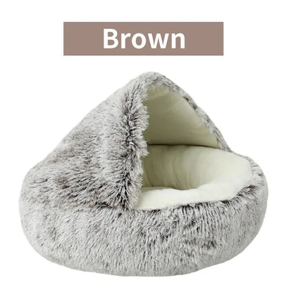 Plush Pet Bed – Best Cozy Cave Bed for Small Dogs and Cats 🐾😺🐶