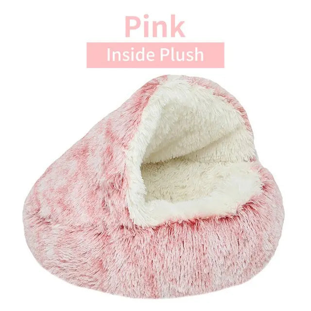 Plush Pet Bed – Best Cozy Cave Bed for Small Dogs and Cats 🐾😺🐶