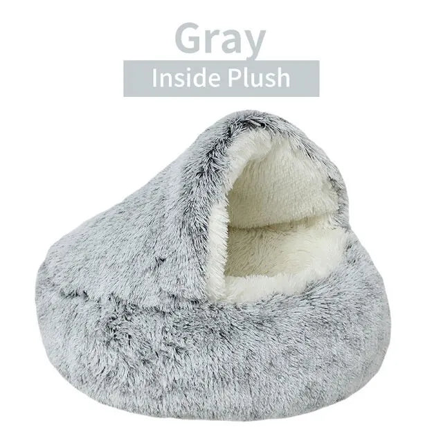 Plush Pet Bed – Best Cozy Cave Bed for Small Dogs and Cats 🐾😺🐶