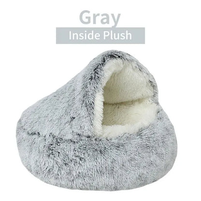 Plush Pet Bed – Best Cozy Cave Bed for Small Dogs and Cats 🐾😺🐶