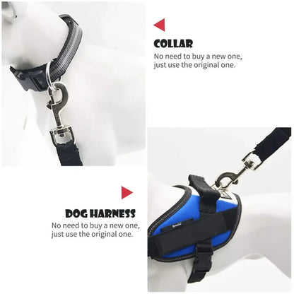Buy Adjustable Dog Car Seat Belt – Best Pet Safety Harness, Cruise with Confidence! 🐾