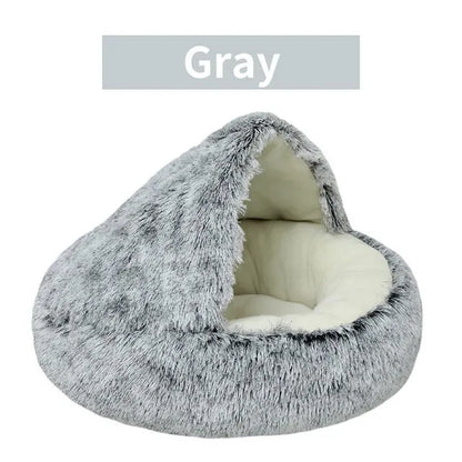 Plush Pet Bed – Best Cozy Cave Bed for Small Dogs and Cats 🐾😺🐶