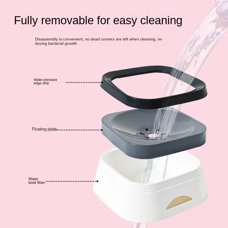 🚀 Sip & Slurp Station- Floating Non-Spill Pet Water Bowl