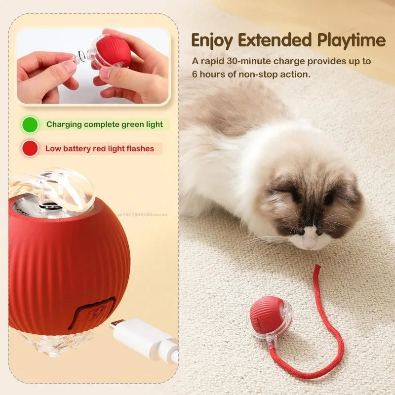 Interactive Magic Cat Ball – Electric Self-Moving Toy for Active Cats