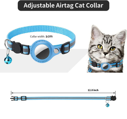 AirTag Cat Collar – Best Reflective GPS Tracker with Breakaway Safety 😺✨