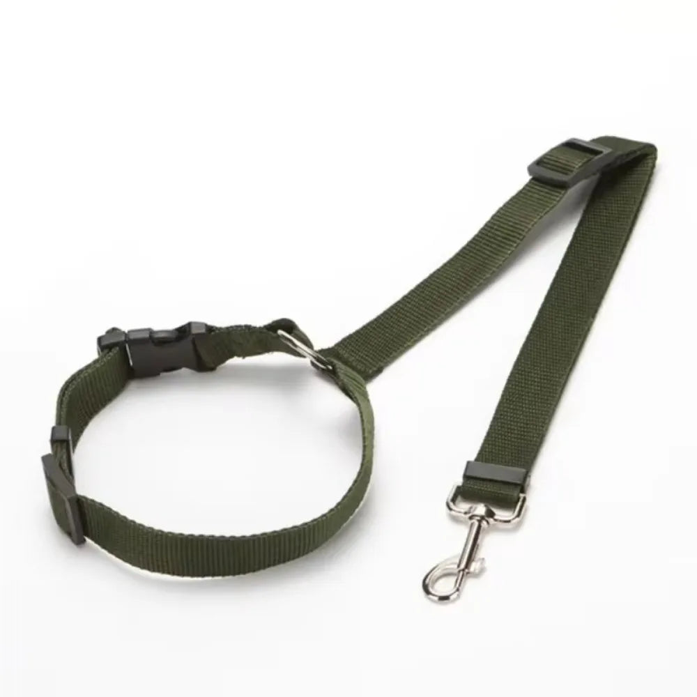 Adjustable Dog Seat Belt & Leash – Pet Car Restraint Harness for Safe Travel 🚗🐾